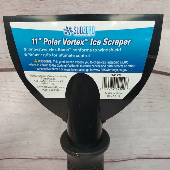 Subzero Polar Vortex Ice Scraper with 11" Non-Slip Grip Handle Winter Tools - Picture 3 of 9